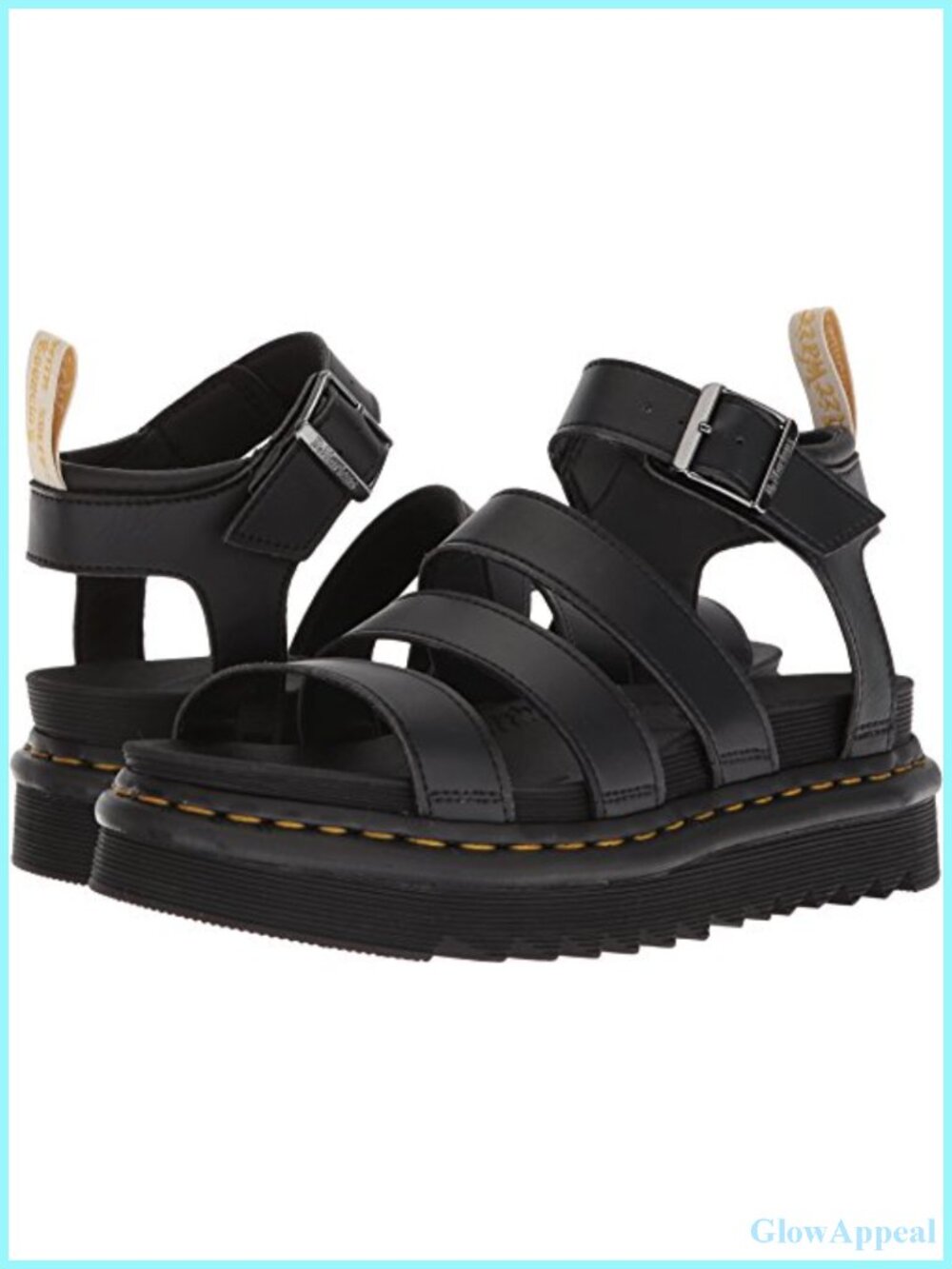 Dr. Martens Vegan Blaire Felix Rub Off Soft PU Strap Platform Sandal